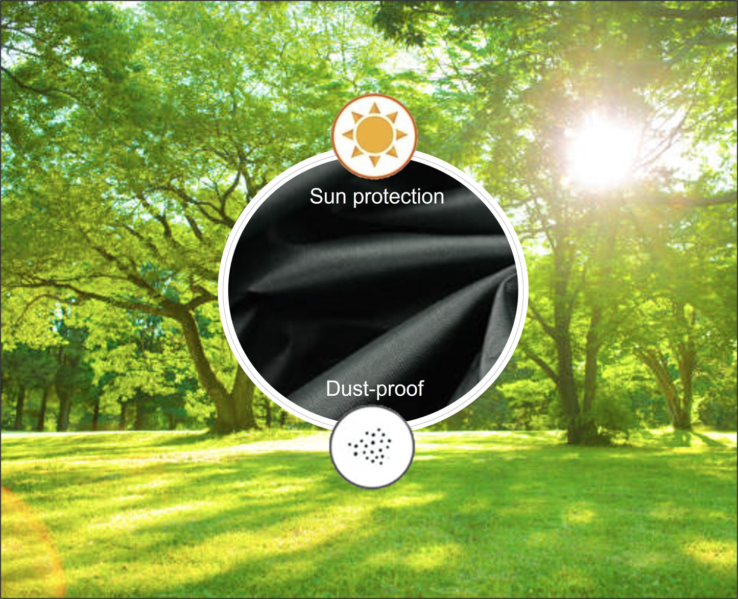 Kamado Large Weather Protection Cover - Oxford Fabric