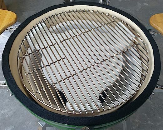 Kamado Pizza Stone & Heat Deflector - Converts Grill to Oven