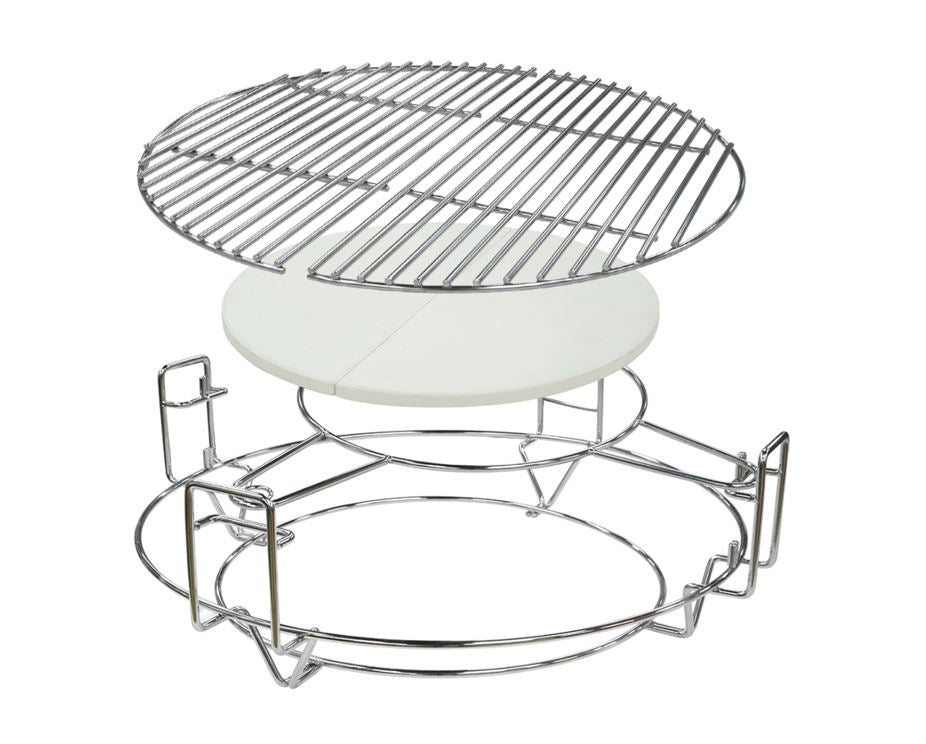 Kamado Multi-Level Divide & Conquer System - Grill, Bake, & Roast