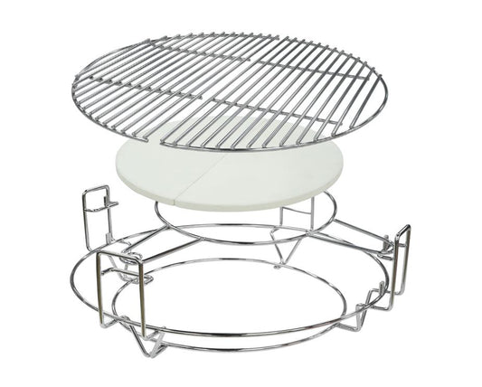 Kamado Multi-Level Divide & Conquer System - Grill, Bake, & Roast