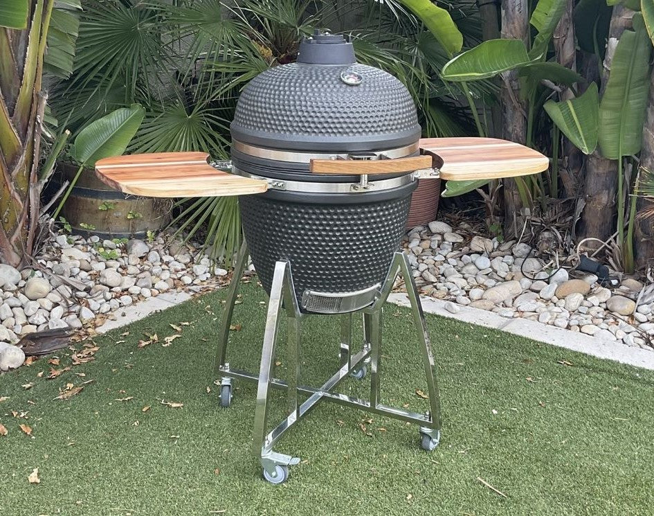 Kamado Club 21" Knysna Large Braai, Smoker, Pizza Oven - includes multi level cooking system, pizza stone and elevator rack