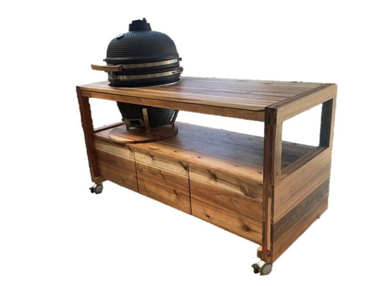 Kamado Cart Cabinette Table Stylish & Functional Locally Crafted