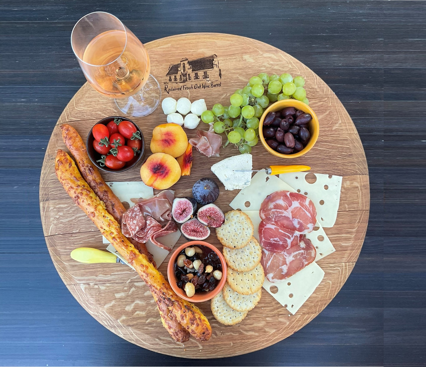 Reclaimed French Oak Charcuterie Board - Rustic, Handcrafted Elegance