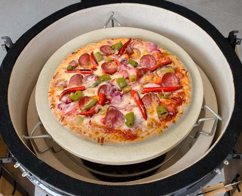 Versatile Pizza & Baking Stone - Ideal for Even Baking & Crispy Crusts