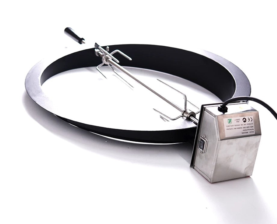 Kamado Rotisserie Spit for 21" Grill - Stainless Steel, Motorized